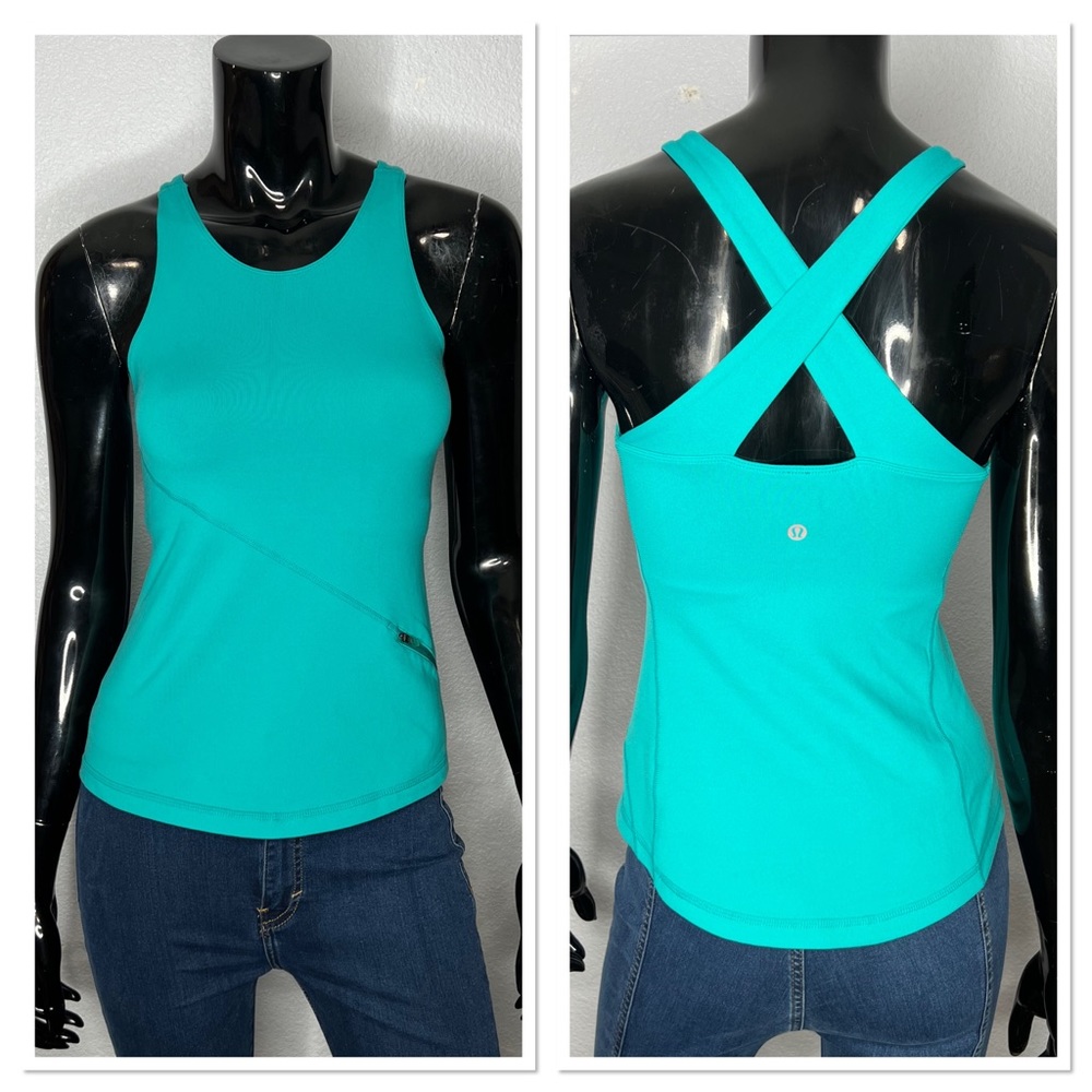 Lululemon Athletica Repose Cross Back Tank Top Sz 6 (NO SIZE TAGS)